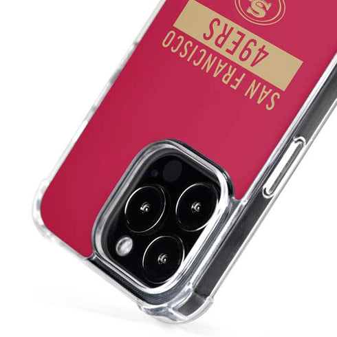 NFL San Francisco 49ers Red Performance Series iPhone 16 Pro MagSafe Case